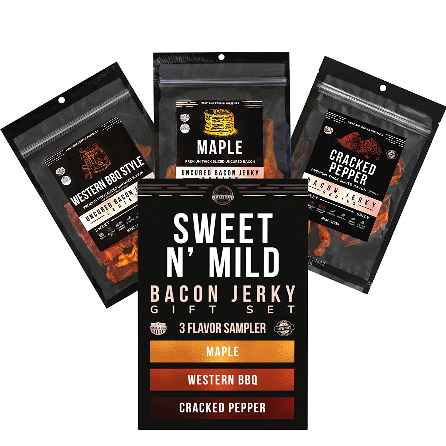 Sweet N Mild 3 Flavor Gift Box - Bacon