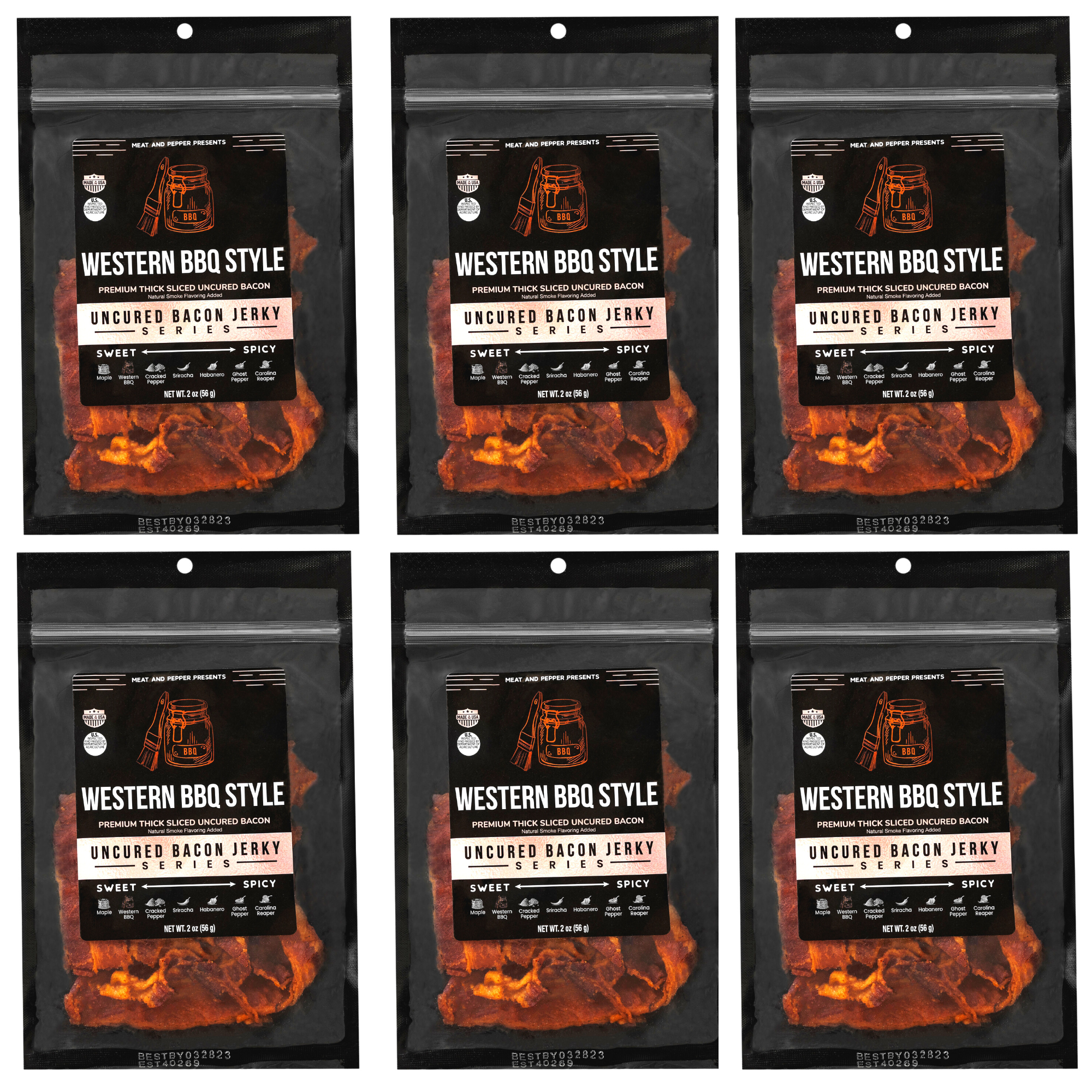 Western BBQ Bacon Jerky