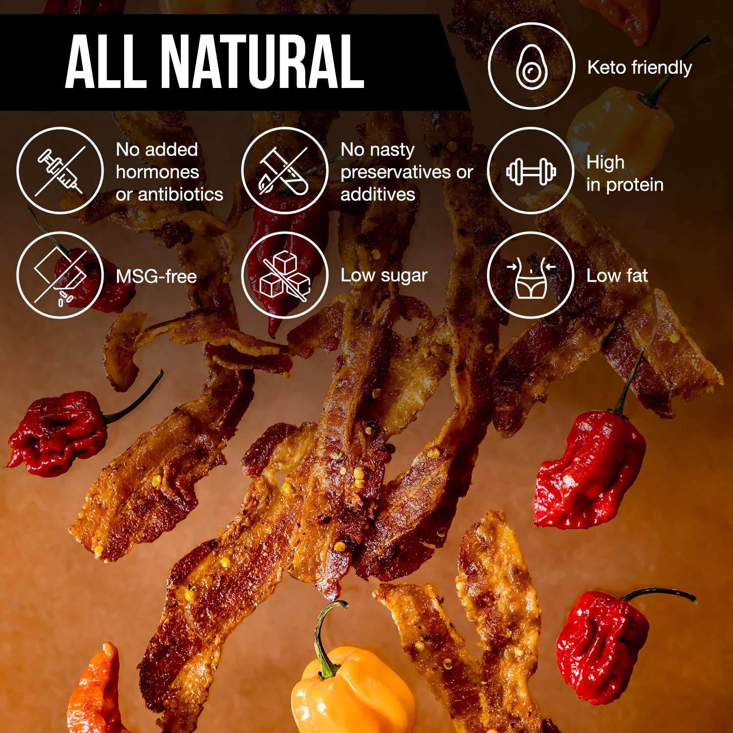 Sriracha Bacon Jerky